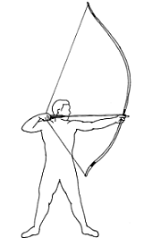 Kyudo-Bogenschussbereit Kyudo-Bogenschussbereit.gif, 6 kB